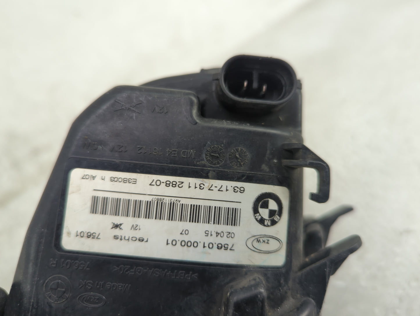 Bmw 740 Passenger Right Oem Front Light Lamp Black 1454619 - Oemusedautoparts1.com