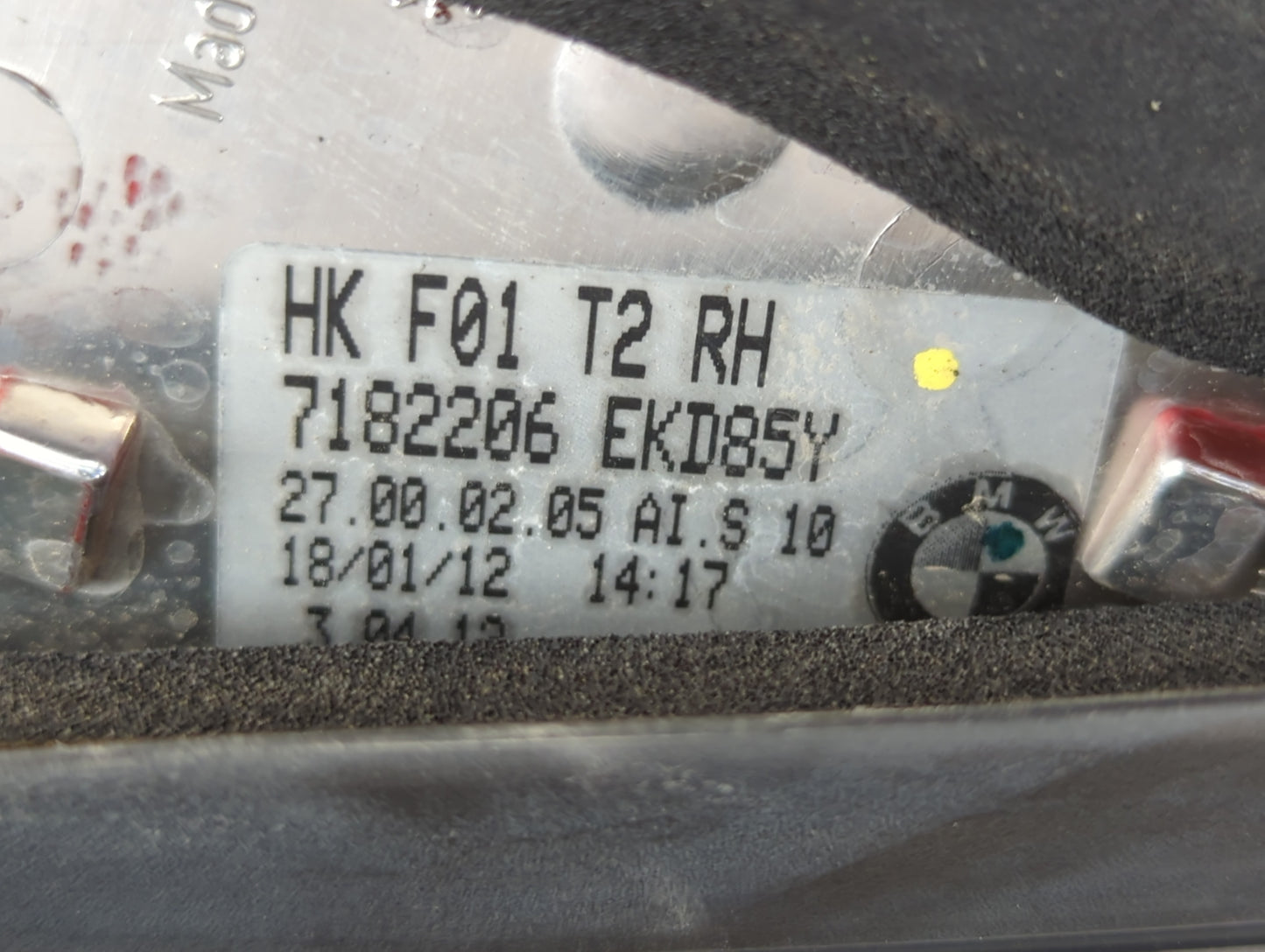 2013-2015 Bmw 750i Tail Light Assembly Passenger Right OEM Fits Fits 2013 2014 2015 OEM Used Auto Parts - Oemusedautoparts1.