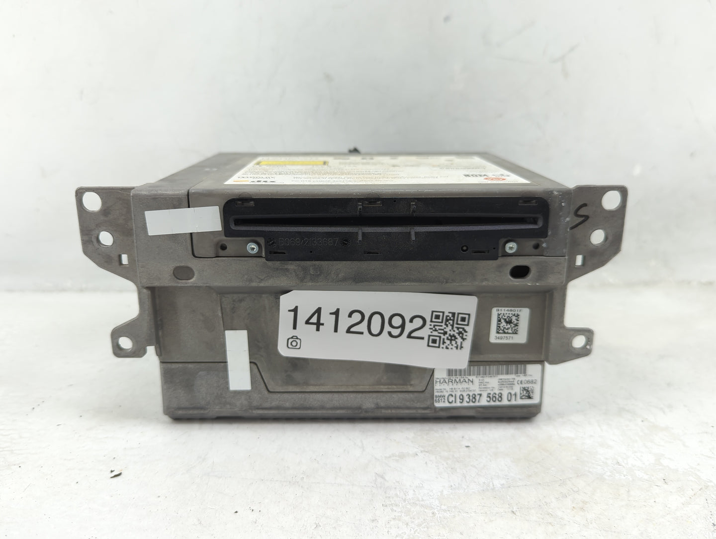 2015 Bmw M4 Radio AM FM Cd Player Receiver Replacement P/N:9 387 568 01 Fits Fits 2014 2016 2017 2019 OEM Used Auto Parts - 