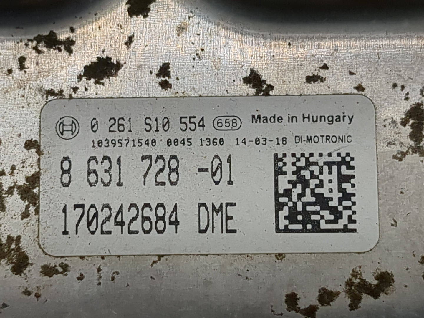 2013-2015 Bmw X1 PCM Engine Control Computer ECU ECM PCU OEM P/N:8 631 728-01 0 261 S10 554 Fits Fits 2013 2014 2015 2016 OE