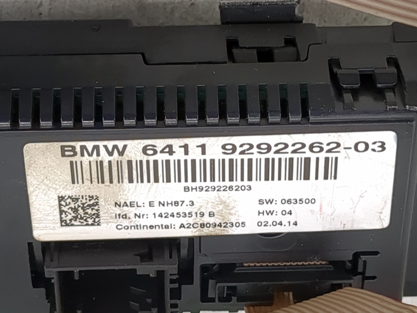 2012-2015 Bmw X1 Climate Control Module Temperature AC/Heater Replacement P/N:9292262-03 Fits Fits 2010 2011 2012 2013 2014 