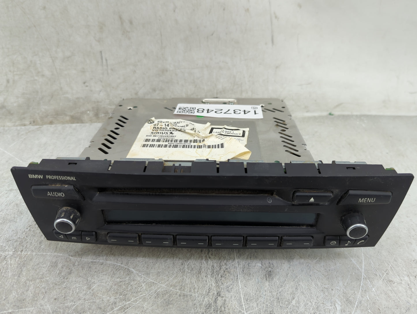 2015 Bmw X1 Radio AM FM Cd Player Receiver Replacement P/N:9343213-02 VD103562ESSION/CD, A2C92477101 Fits OEM Used Auto Part
