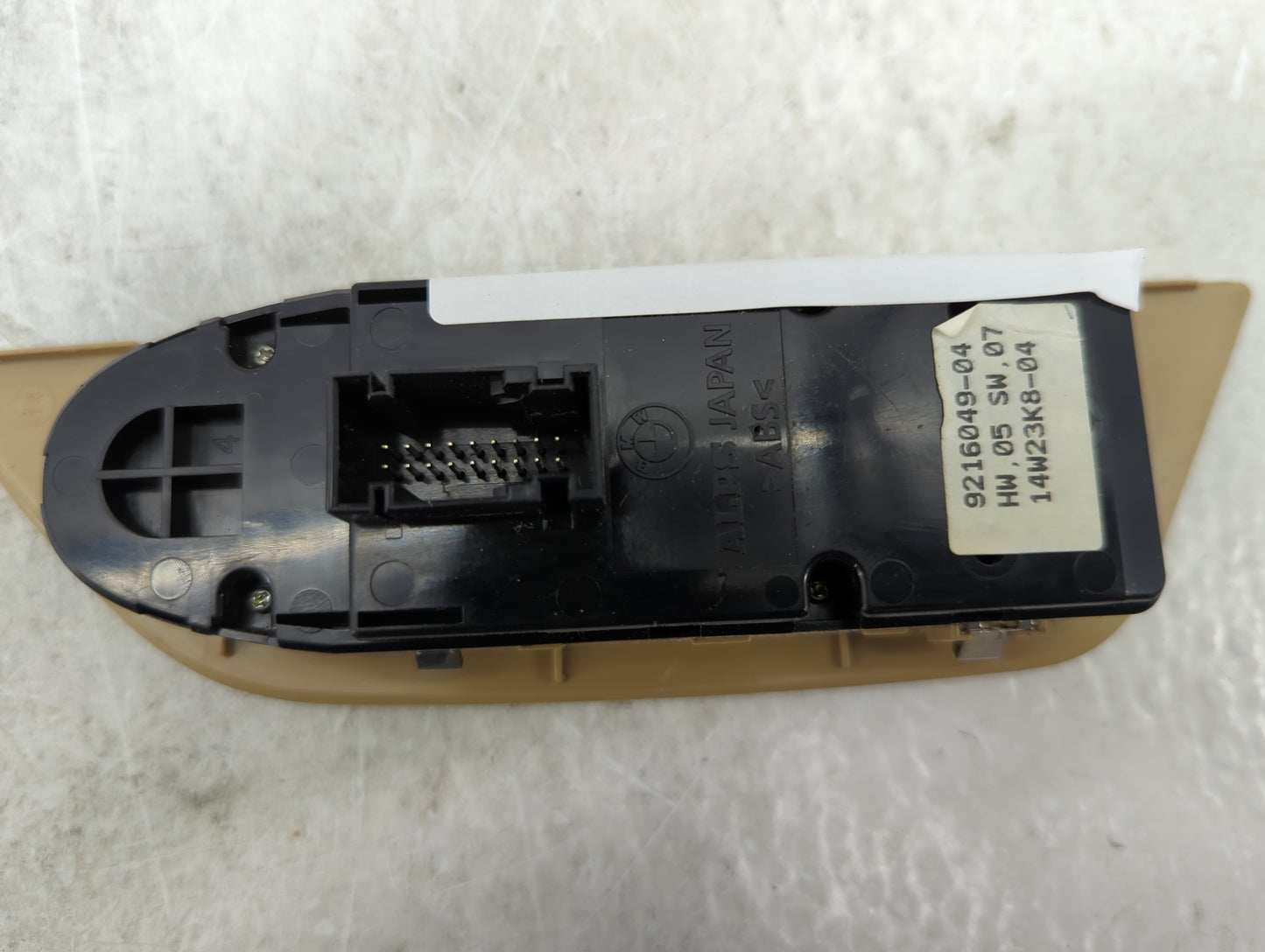 2012-2015 Bmw X1 Master Power Window Switch Replacement Driver Side Left P/N:9216049-04 Fits Fits 2012 2013 2014 2015 OEM Us
