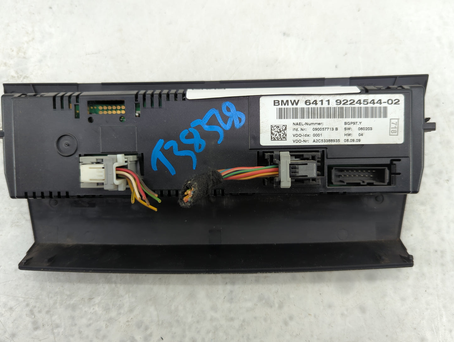 2012-2015 Bmw X1 Climate Control Module Temperature AC/Heater Replacement P/N:6411 9292262-03 9292262-03 Fits OEM Used Auto 