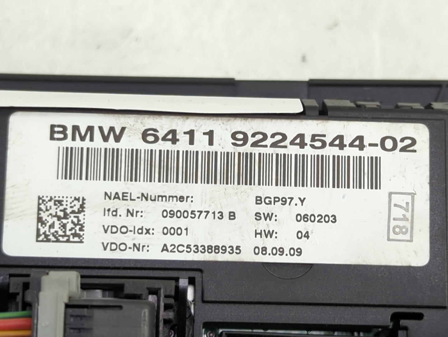 2012-2015 Bmw X1 Climate Control Module Temperature AC/Heater Replacement P/N:6411 9292262-03 9292262-03 Fits OEM Used Auto 