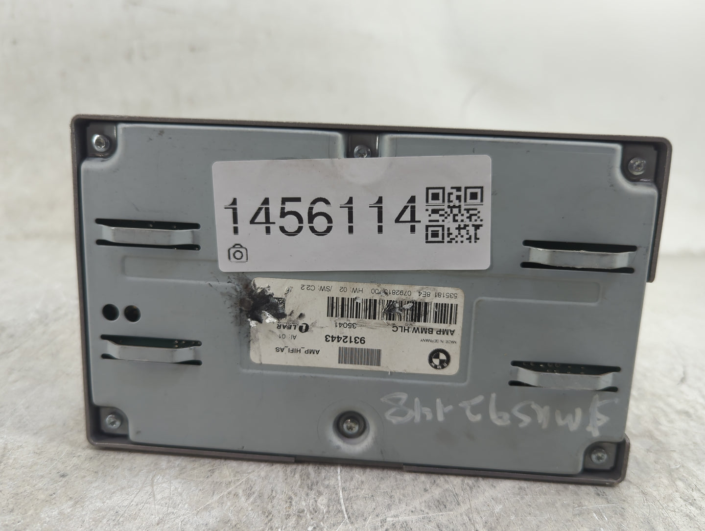 2012-2015 Bmw X1 Radio Speaker Amplifier 9312443|535181 - Oemusedautoparts1.com