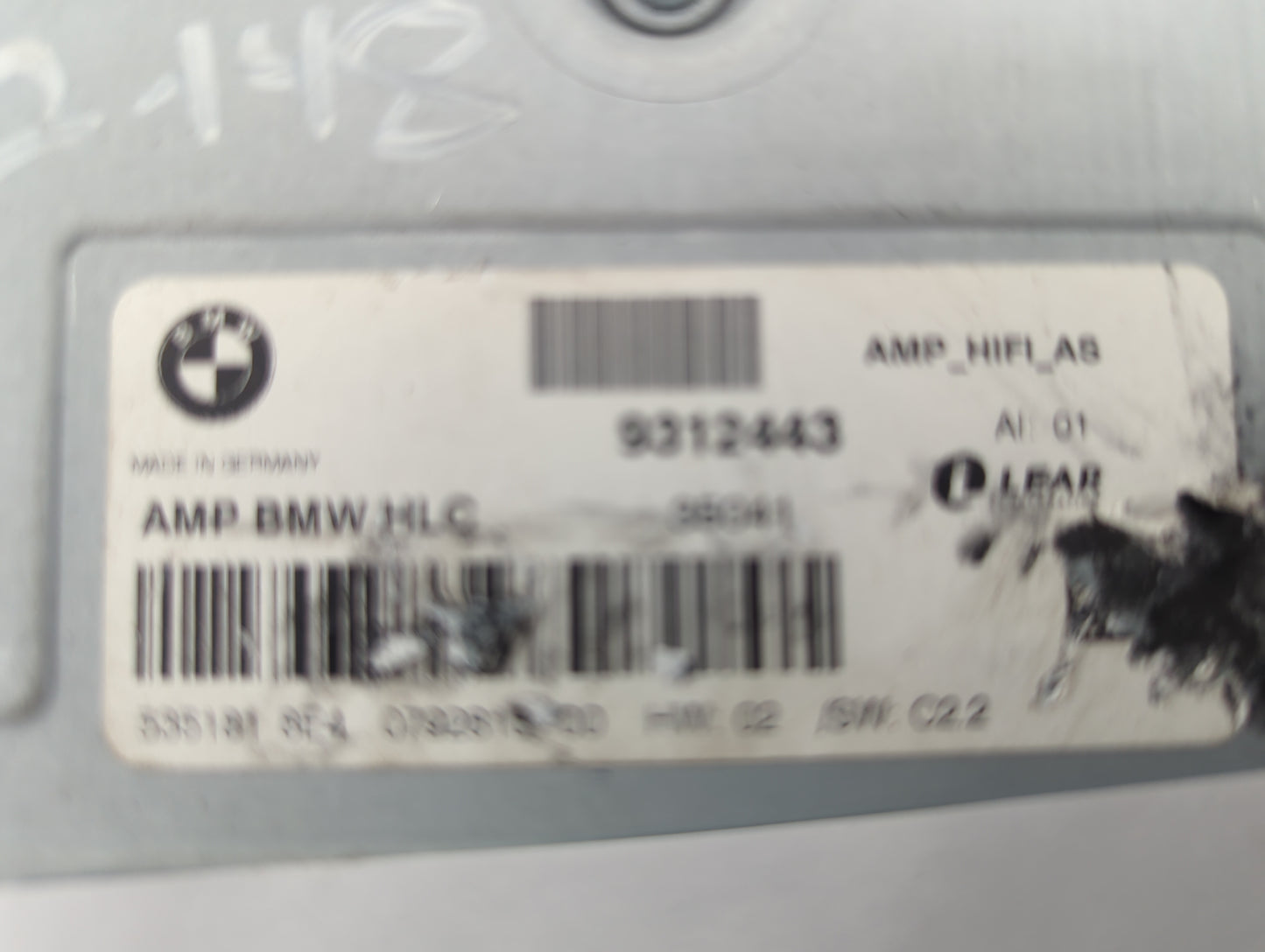 2012-2015 Bmw X1 Radio Speaker Amplifier 9312443|535181 - Oemusedautoparts1.com