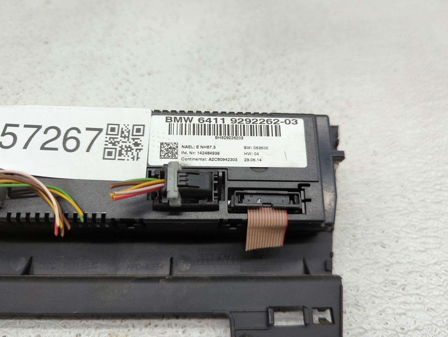 2012-2015 Bmw X1 Climate Control Module Temperature AC/Heater Replacement P/N:9292262-03 Fits Fits 2010 2011 2012 2013 2014 