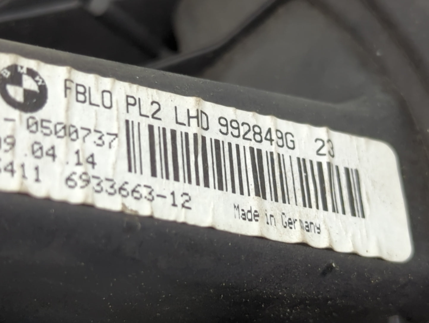 2012-2015 Bmw X1 Heater AC Blower Motor P/N:0500737 992849G Fits OEM Used Auto Parts - Oemusedautoparts1.com