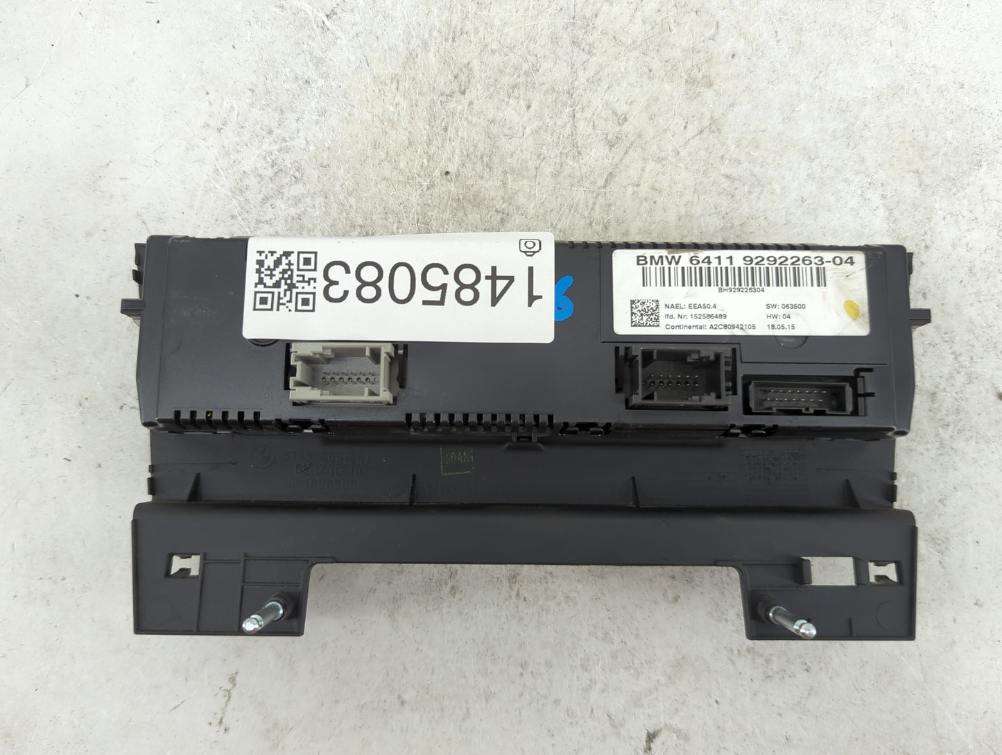 2012-2015 Bmw X1 Climate Control Module Temperature AC/Heater Replacement P/N:9292263-04 A2C80942105 Fits OEM Used Auto Part