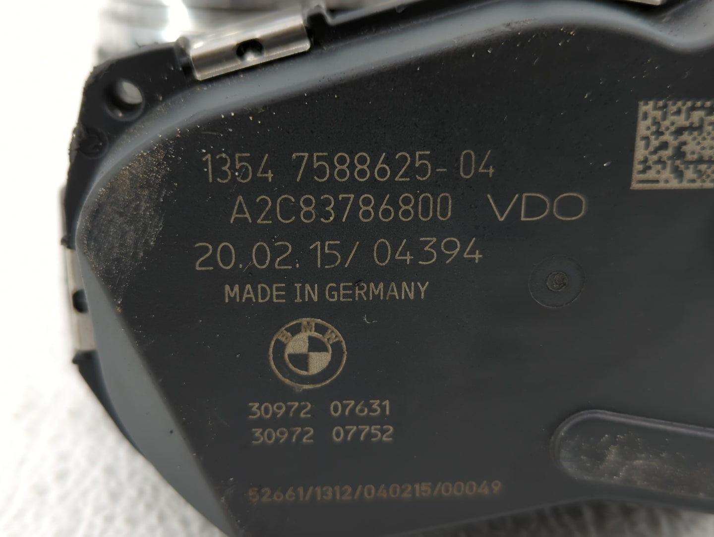 2012-2015 Bmw X1 Throttle Body P/N:30972 07752 30972 07631, 1354 7588625-03 Fits Fits 2012 2013 2014 2015 2016 2017 2018 OEM