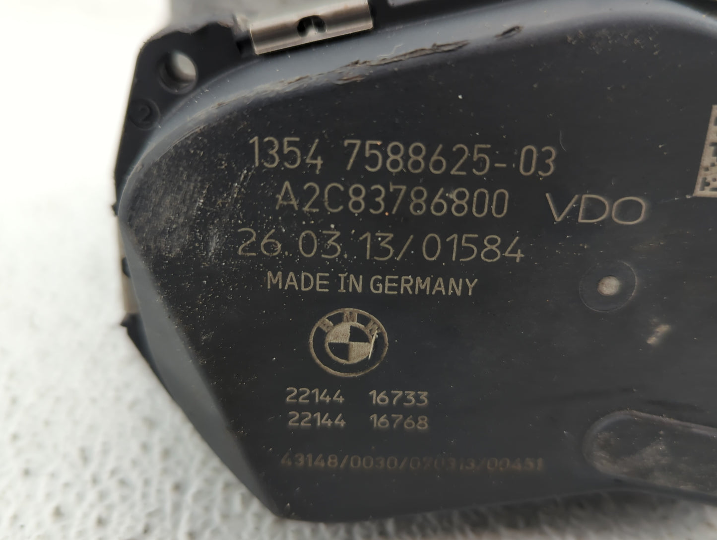 2012-2015 Bmw X1 Throttle Body P/N:1354 7588625-03 Fits Fits 2012 2013 2014 2015 2016 2017 2018 OEM Used Auto Parts - Oemuse