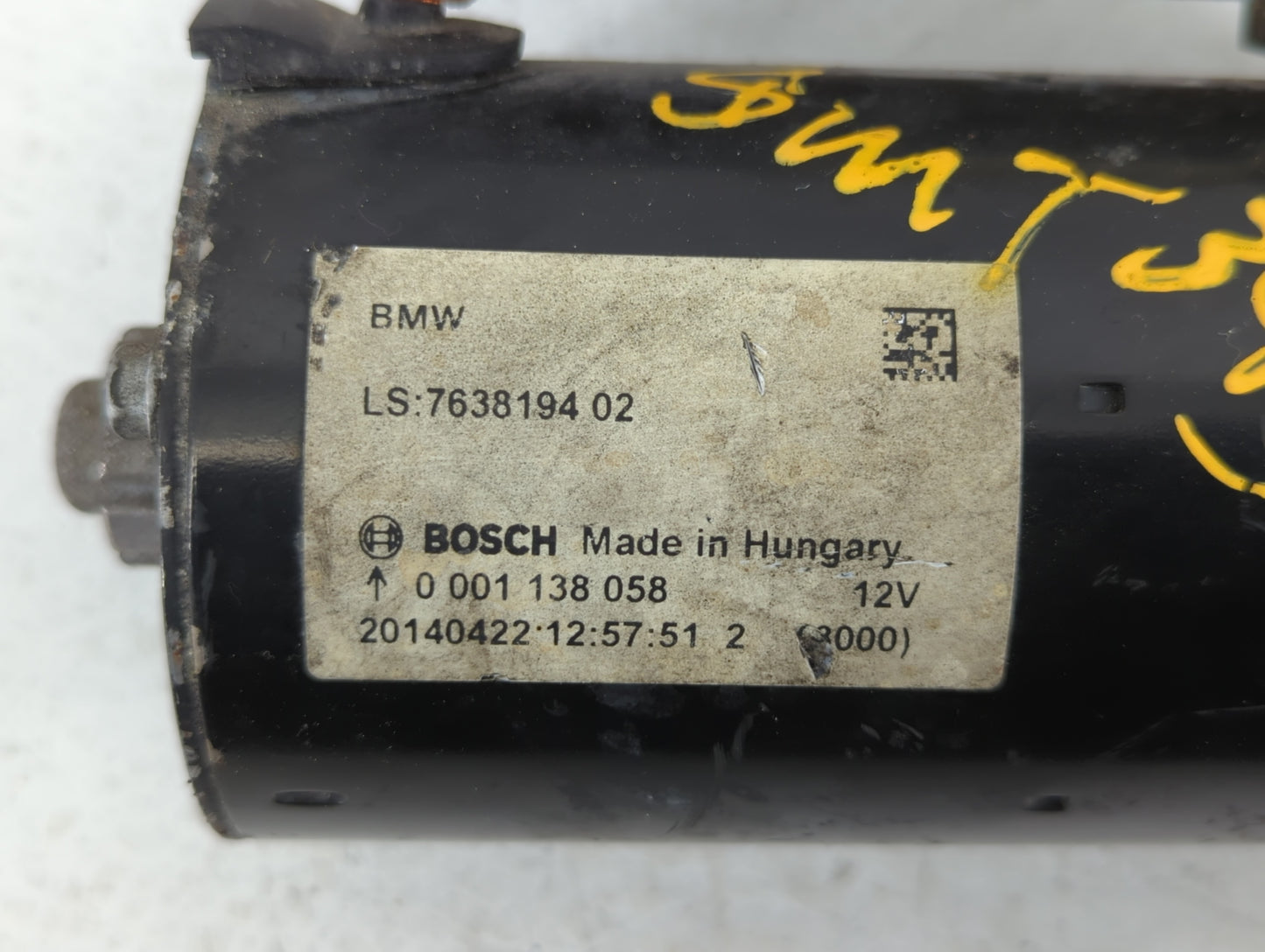 2012-2015 Bmw X1 Car Starter Motor Solenoid OEM P/N:7638194 02 Fits Fits 2012 2013 2014 2015 2016 2017 OEM Used Auto Parts -