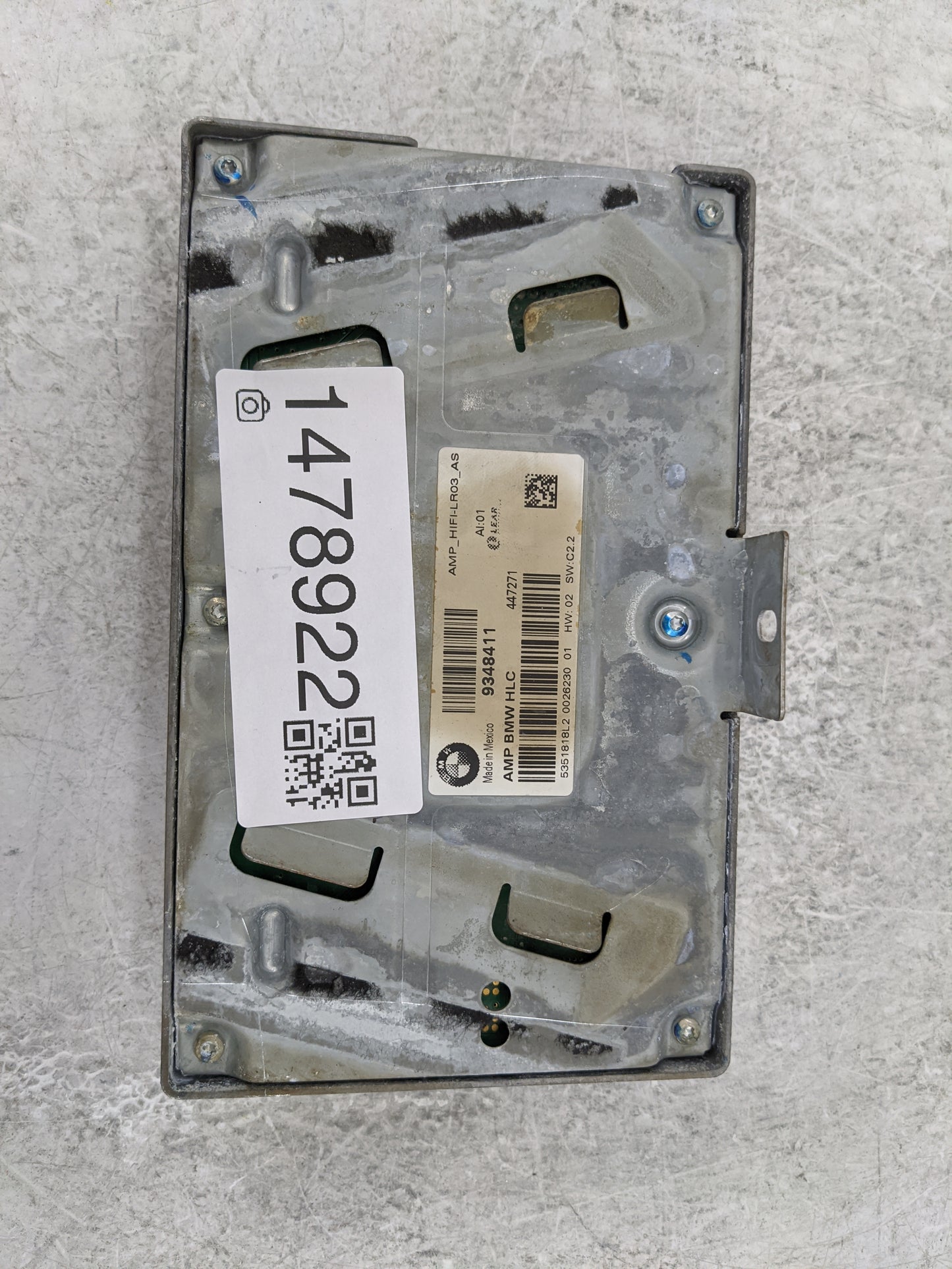 2015-2017 Bmw X3 Radio Speaker Amplifier 9348411|447271 - Oemusedautoparts1.com