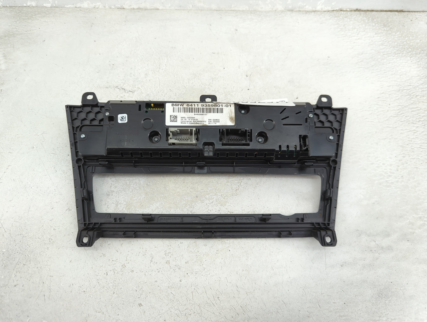 2015-2018 Bmw X4 Climate Control Module Temperature AC/Heater Replacement P/N:9359801-01 Fits Fits 2015 2016 2017 2018 OEM U
