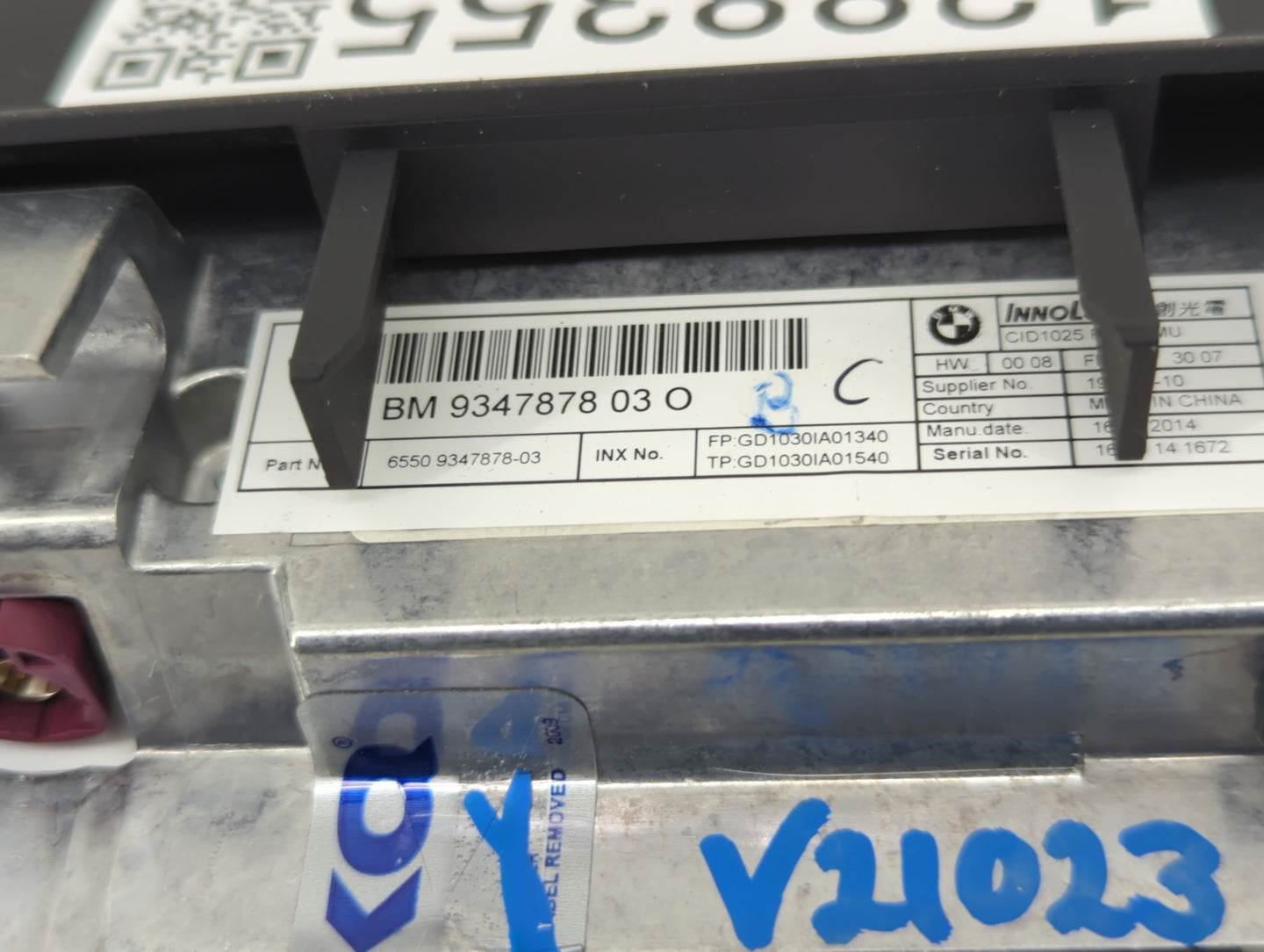 2014-2016 Bmw X5 Information Display Screen - Oemusedautoparts1.com