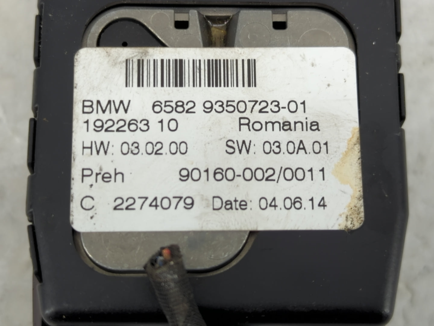 2015 Bmw X5 Radio AM FM Cd Player Receiver Replacement P/N:65829350723-01 9350723-01 Fits OEM Used Auto Parts - Oemusedautop