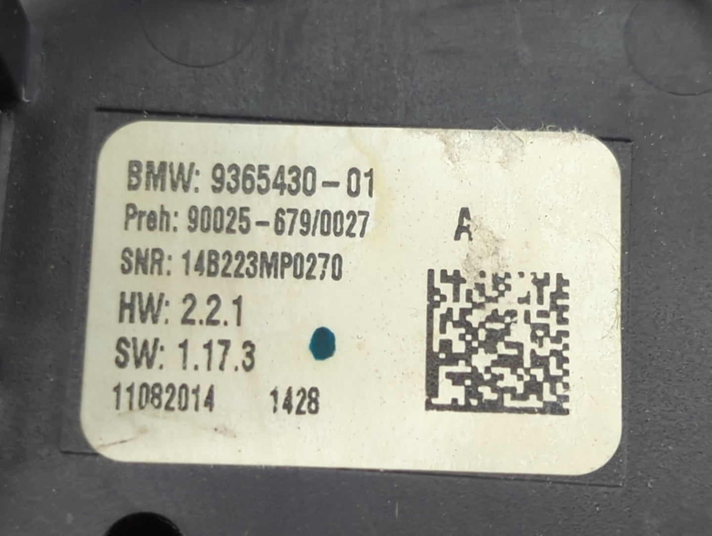 2014-2018 Bmw X5 Climate Control Module Temperature AC/Heater Replacement P/N:9365430-01 90025-679/0027 Fits OEM Used Auto P