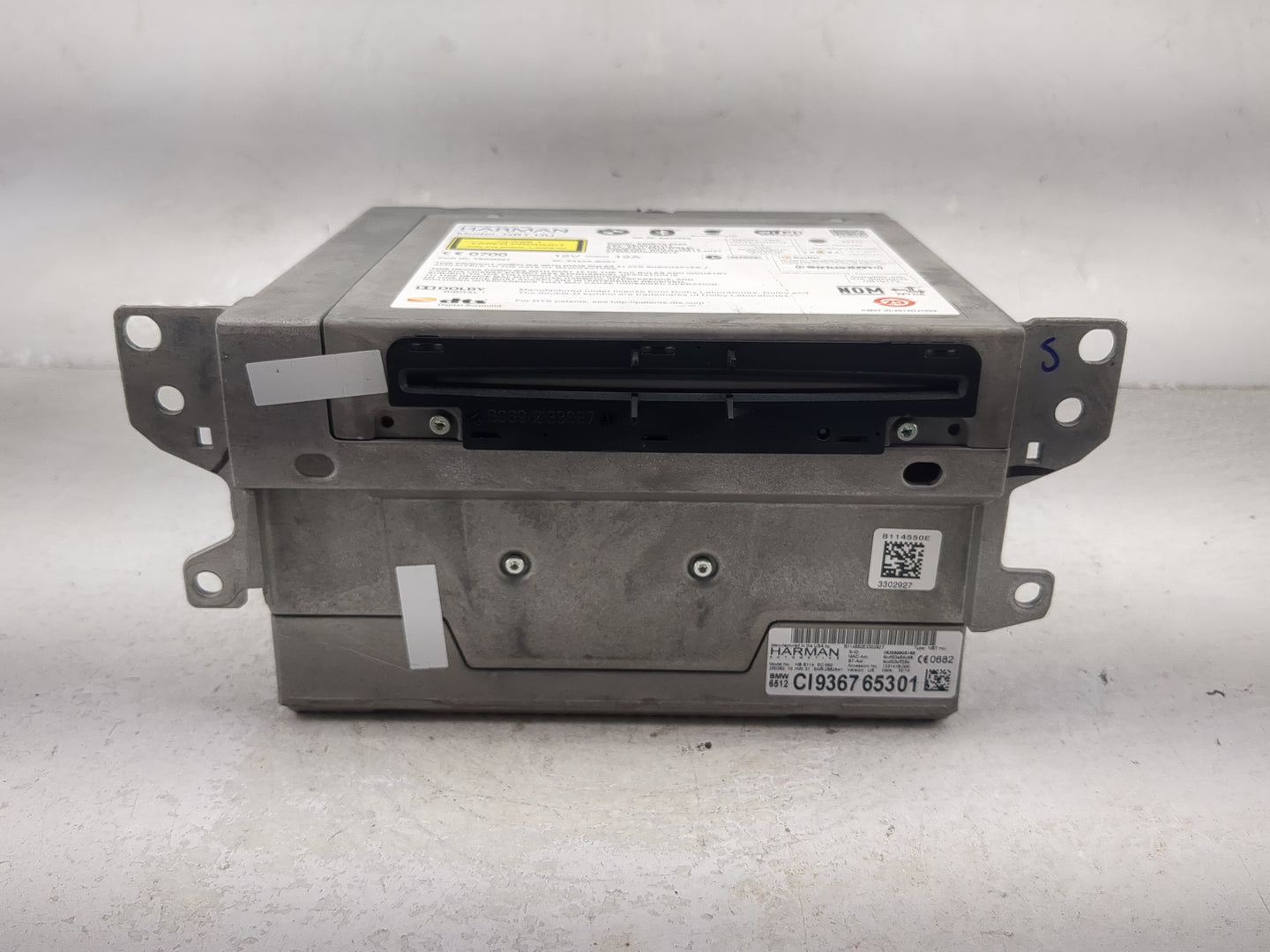 2015 Bmw X5 Radio AM FM Cd Player Receiver Replacement P/N:B114550E3302927 HB B114 EC:550, 9835699K9188, 6512 Fits OEM Used 