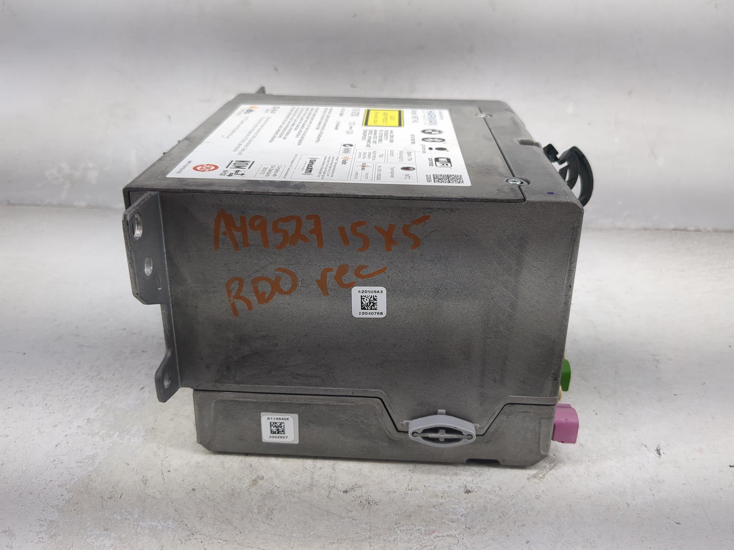 2015 Bmw X5 Radio AM FM Cd Player Receiver Replacement P/N:B114550E3302927 HB B114 EC:550, 9835699K9188, 6512 Fits OEM Used 