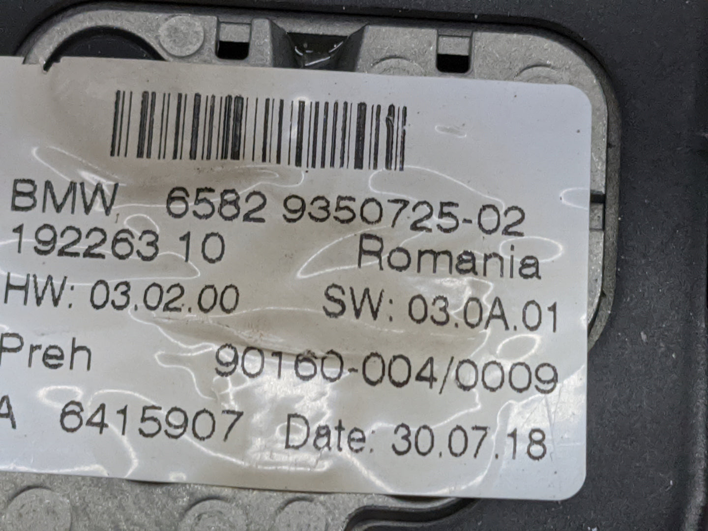 2015 Bmw X5 Radio AM FM Cd Player Receiver Replacement P/N:65829350725-02 6415907, 9016000-40009 Fits OEM Used Auto Parts - 
