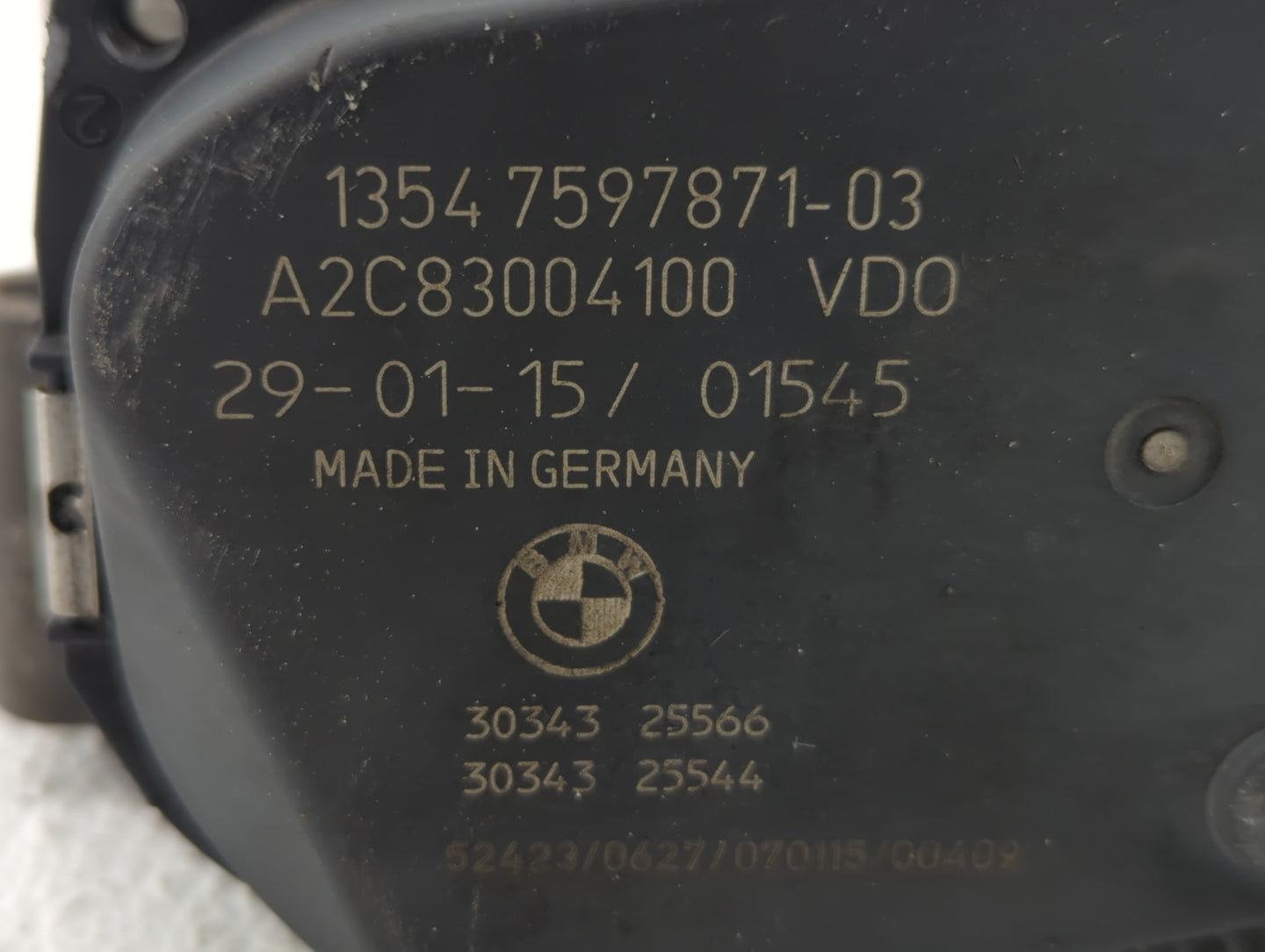 2011-2018 Bmw X5 Throttle Body P/N:1354 7597871-03 Fits Fits 2010 2011 2012 2013 2014 2015 2016 2017 2018 2019 2020 OEM Used