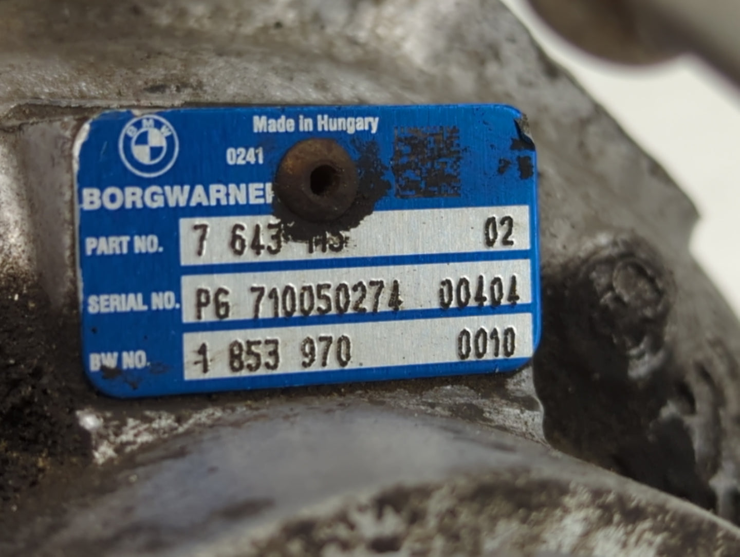 2014-2018 Bmw X5 Turbocharger Turbo Charger Super Charger Supercharger - Oemusedautoparts1.com