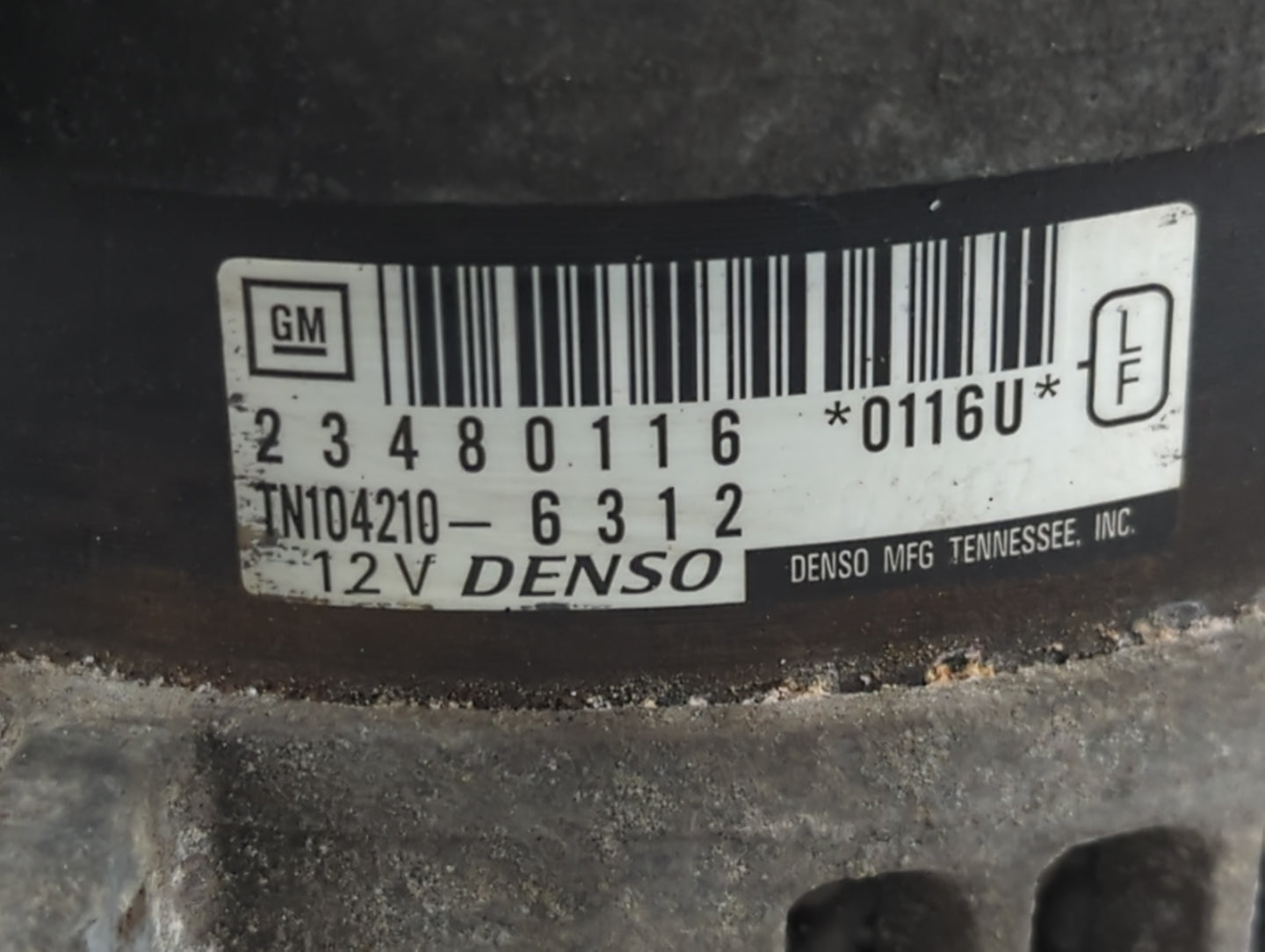 2013-2017 Buick Enclave Alternator Replacement Generator Charging Assembly Engine OEM P/N:23480116 Fits OEM Used Auto Parts 