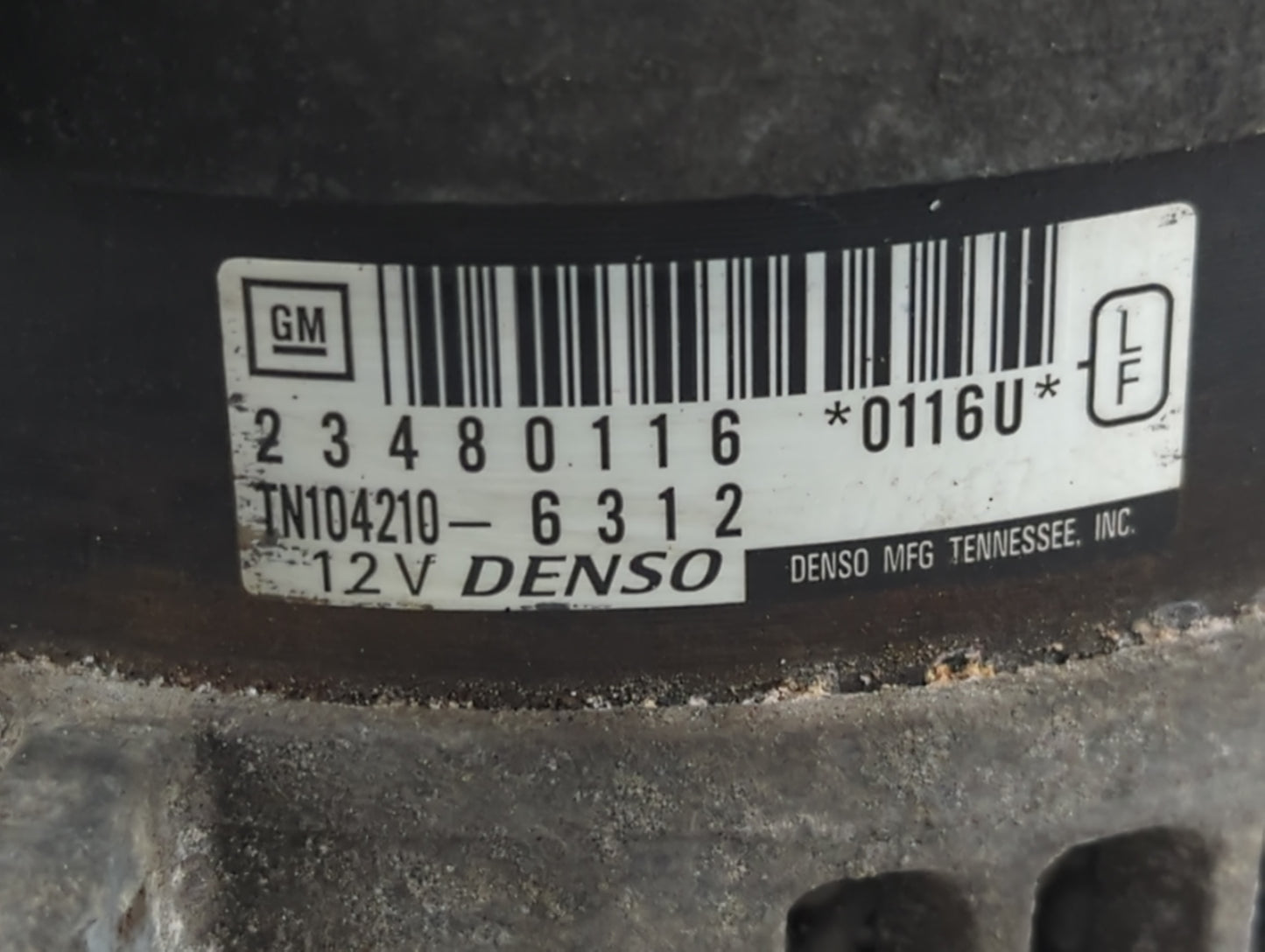 2013-2017 Buick Enclave Alternator Replacement Generator Charging Assembly Engine OEM P/N:23480116 Fits OEM Used Auto Parts 