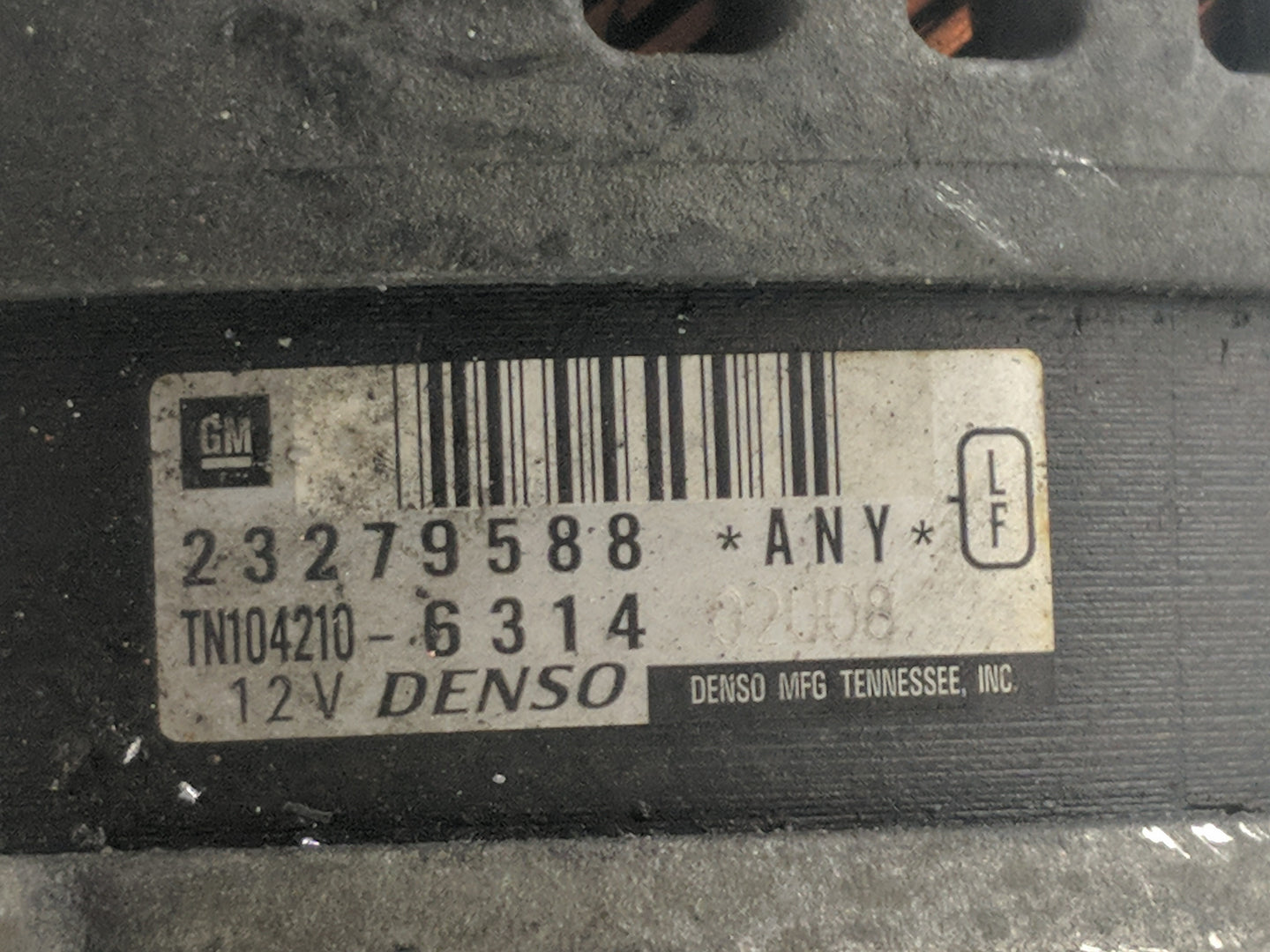 2013-2017 Buick Enclave Alternator Replacement Generator Charging Assembly Engine OEM P/N:23480116 Fits OEM Used Auto Parts 