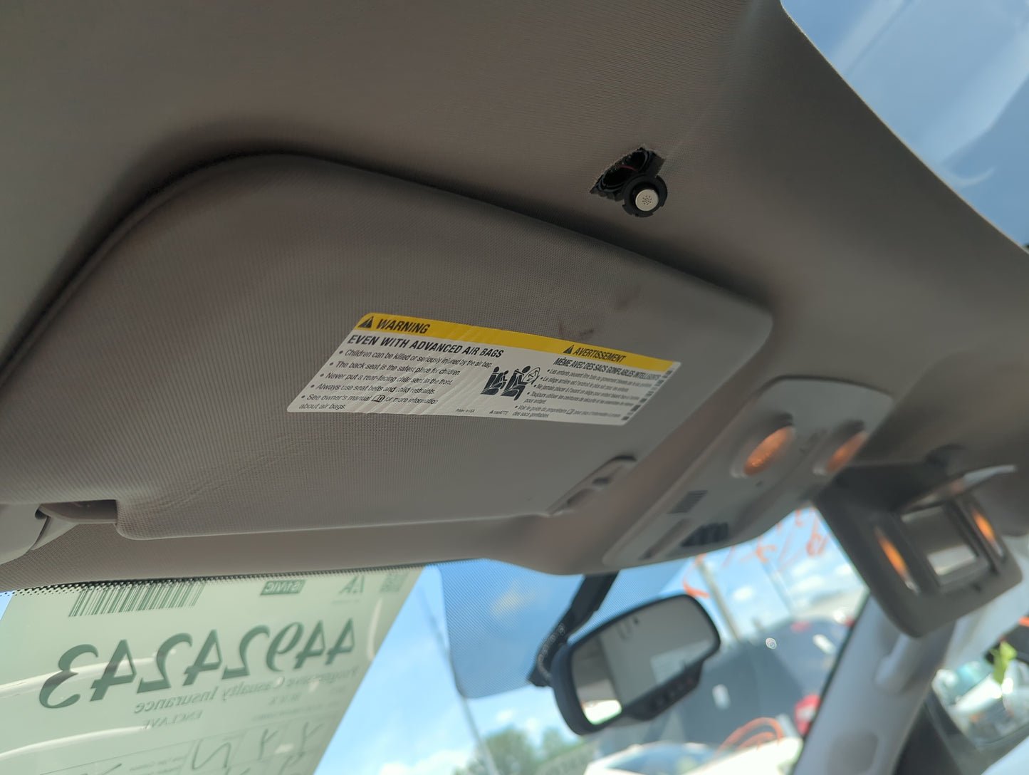 2008-2017 Buick Enclave Sun Visor Shade Replacement Driver Left Mirror Fits OEM Used Auto Parts - Oemusedautoparts1.com