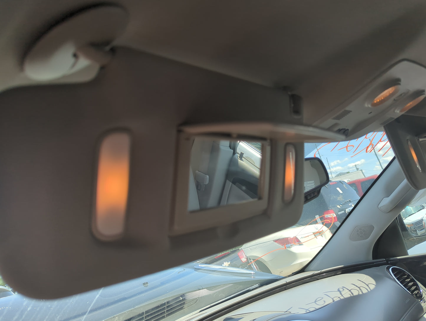 2008-2017 Buick Enclave Sun Visor Shade Replacement Driver Left Mirror Fits OEM Used Auto Parts - Oemusedautoparts1.com