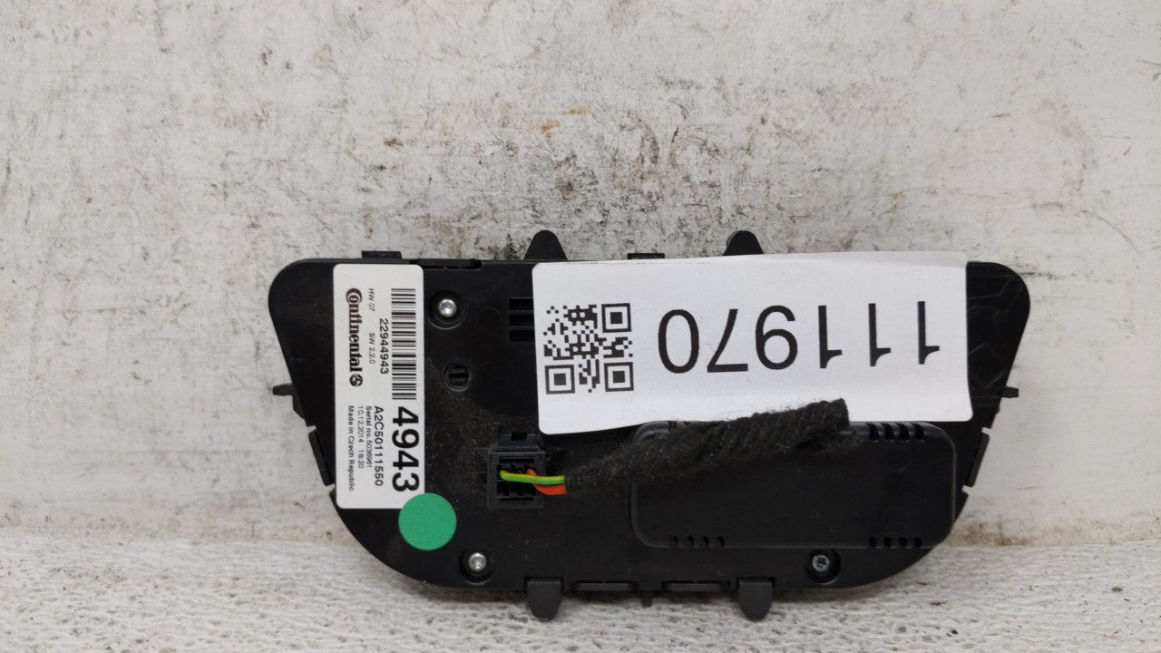 2013-2016 Buick Encore Climate Control Module Temperature AC/Heater Replacement P/N:22944943 22945173 Fits OEM Used Auto Par