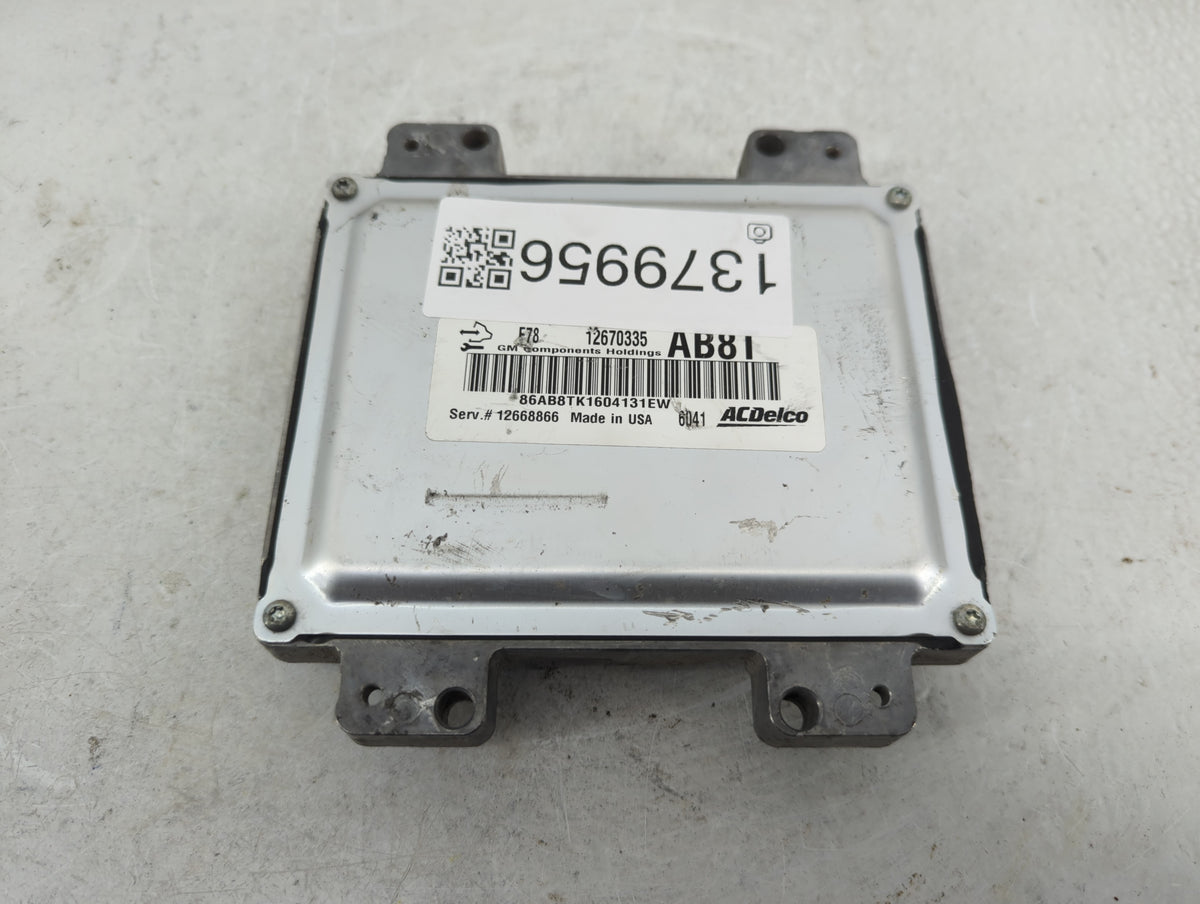 2013-2016 Buick Encore PCM Engine Control Computer ECU ECM PCU OEM P/N:12670335 Fits 2011 2012 2013 2014 2015 2016 OEM Used 