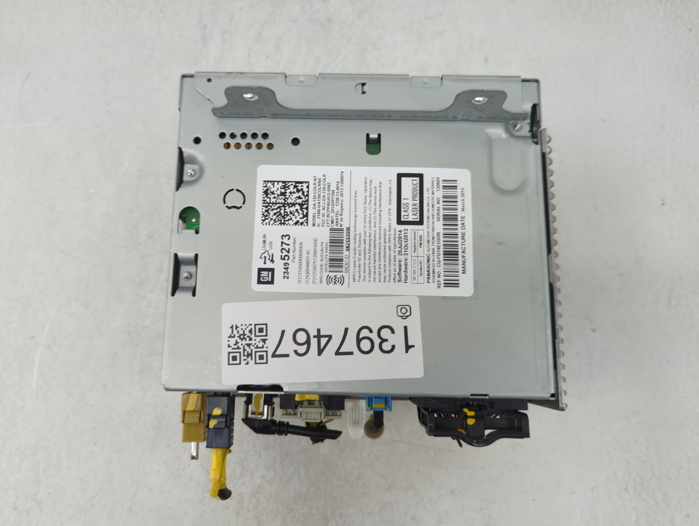2015-2016 Buick Encore Radio AM FM Cd Player Receiver Replacement P/N:23495273 Fits Fits 2014 2015 2016 2017 OEM Used Auto P
