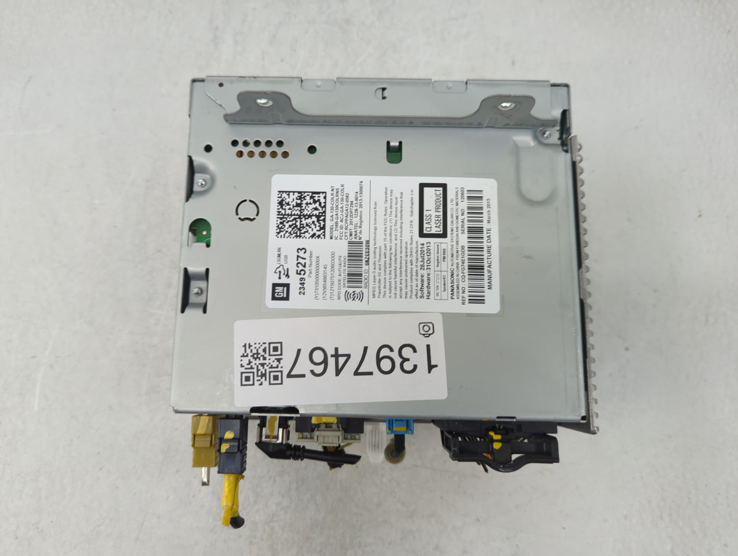 2015-2016 Buick Encore Radio AM FM Cd Player Receiver Replacement P/N:23495273 Fits Fits 2014 2015 2016 2017 OEM Used Auto P