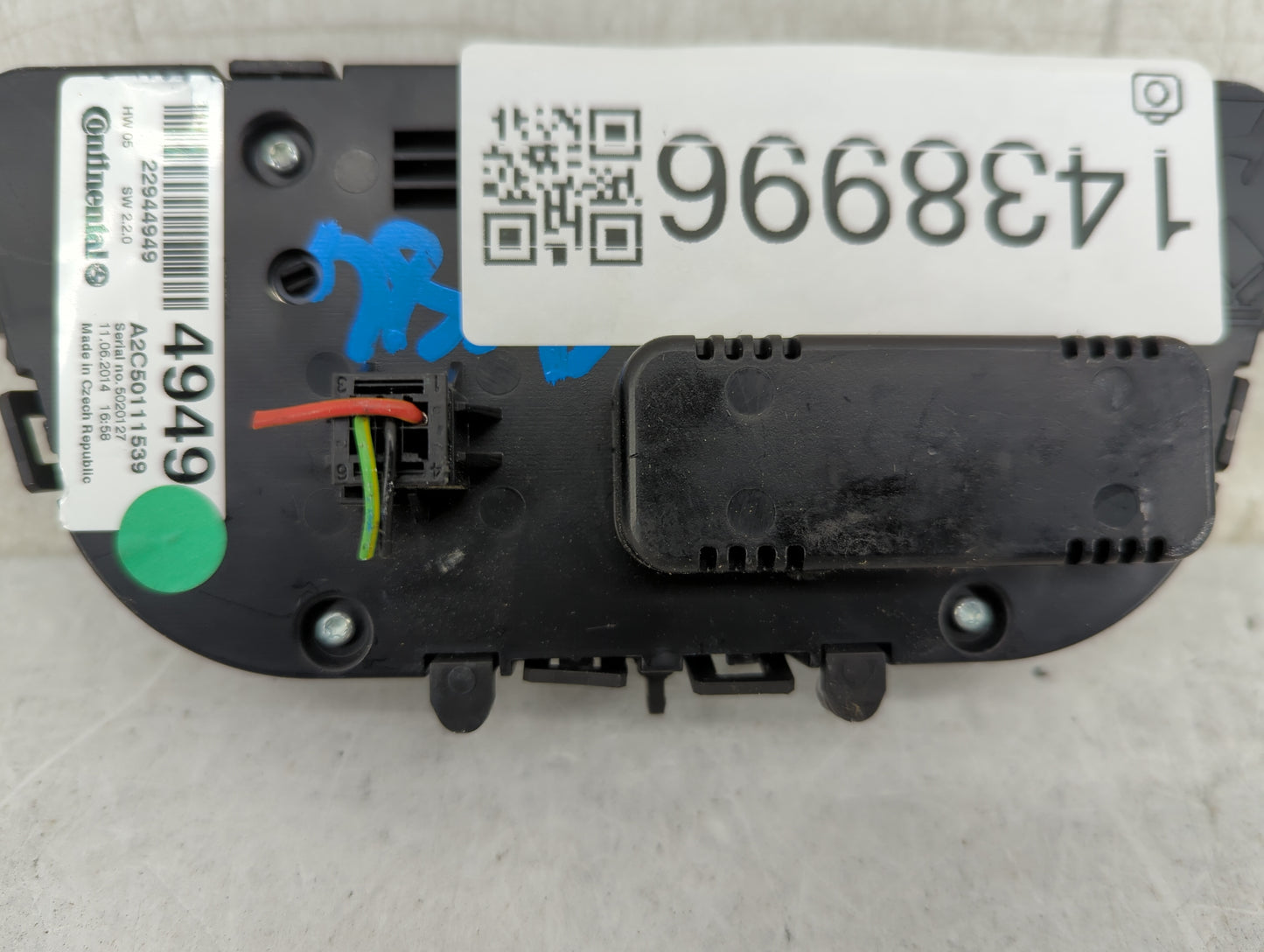 2013-2016 Buick Encore Climate Control Module Temperature AC/Heater Replacement P/N:A2C50111539 Fits Fits 2012 2013 2014 201