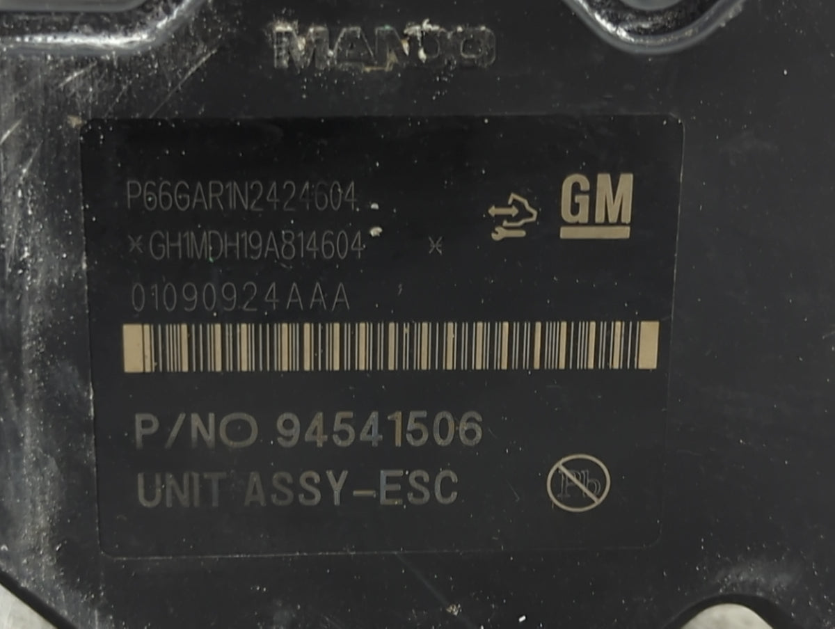 2015 Buick Encore Anti-Lock Brake ABS Pump Module Actuator OEM P/N:94541506 P66GAR1N2424604, GH1MDH19A814604, 01090924AAA Fi