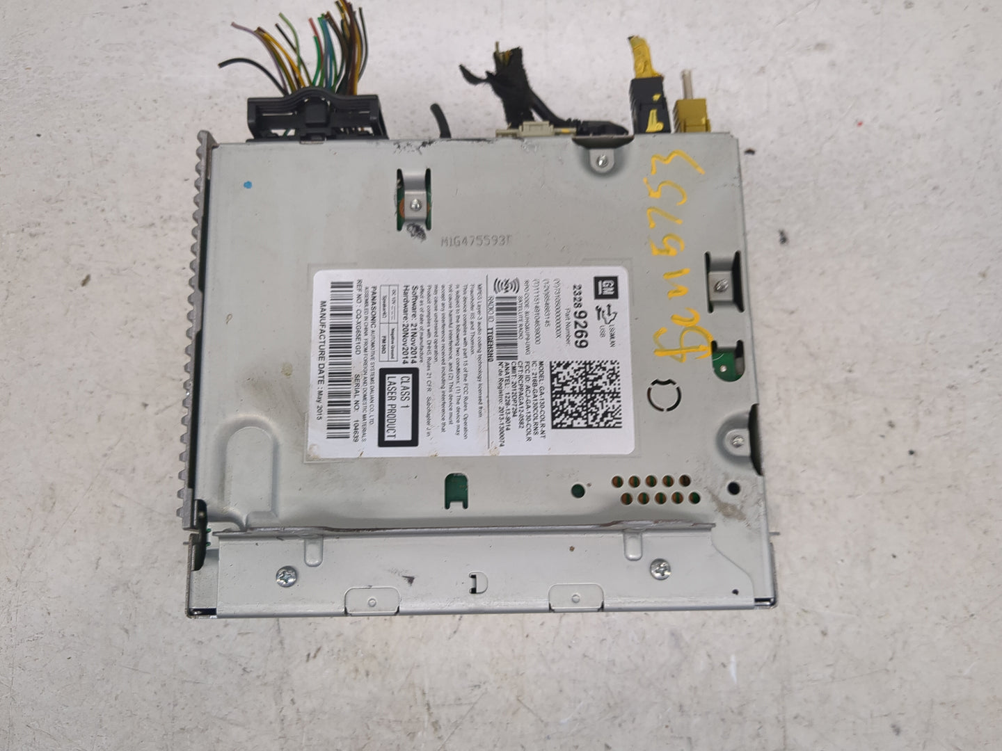 2015-2016 Buick Encore Radio AM FM Cd Player Receiver Replacement P/N:23289269 GA13ANONA-B-AT Fits Fits 2015 2016 2017 2019 