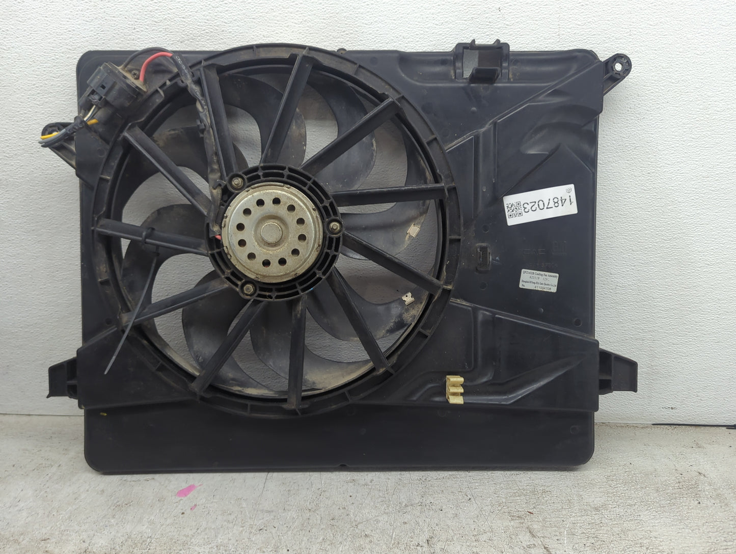 2014-2021 Buick Encore Electric Radiator Cooling Fan Motor Assembly P/N:QFZ1432B 623119 Fits OEM Used Auto Parts - Oemusedau