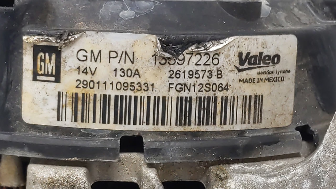 2013-2019 Buick Encore Alternator Replacement Generator Charging Assembly Engine OEM P/N:13597226 13588289 Fits OEM Used Aut