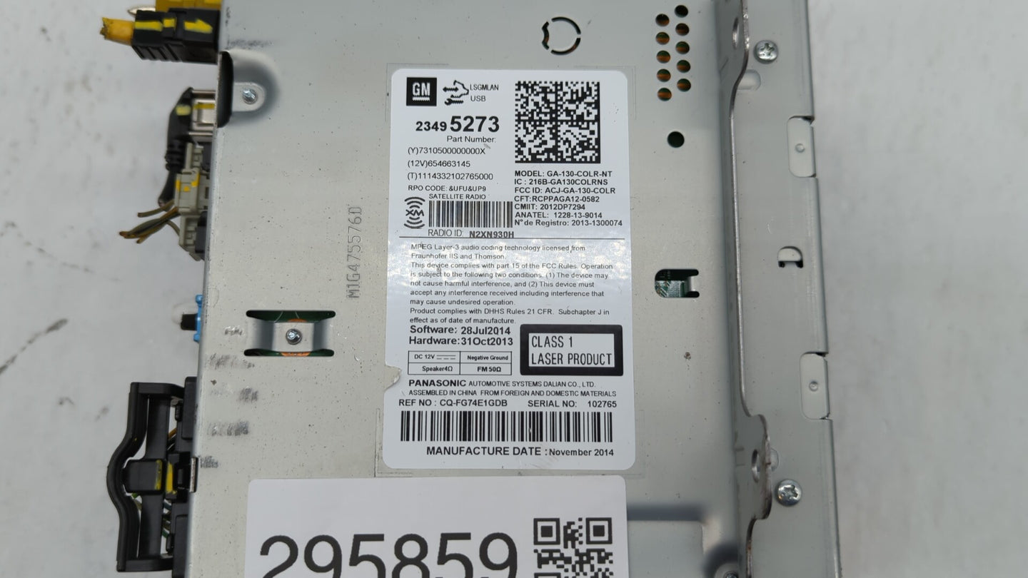 2015-2016 Buick Encore Radio AM FM Cd Player Receiver Replacement P/N:23476256 23495273, 23284452 Fits Fits 2015 2016 2017 O