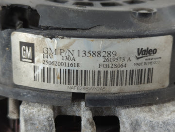 2013-2021 Buick Encore Alternator Replacement Generator Charging Assembly Engine OEM P/N:13588289 Fits OEM Used Auto Parts