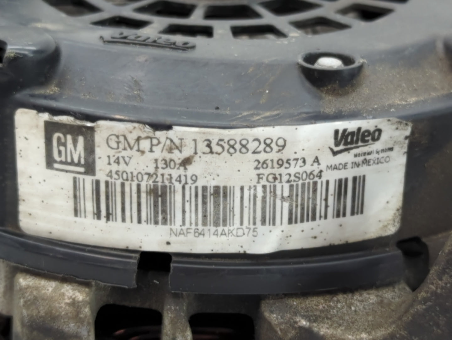 2013-2021 Buick Encore Alternator Replacement Generator Charging Assembly Engine OEM P/N:2619573 A 13588289 Fits OEM Used Au