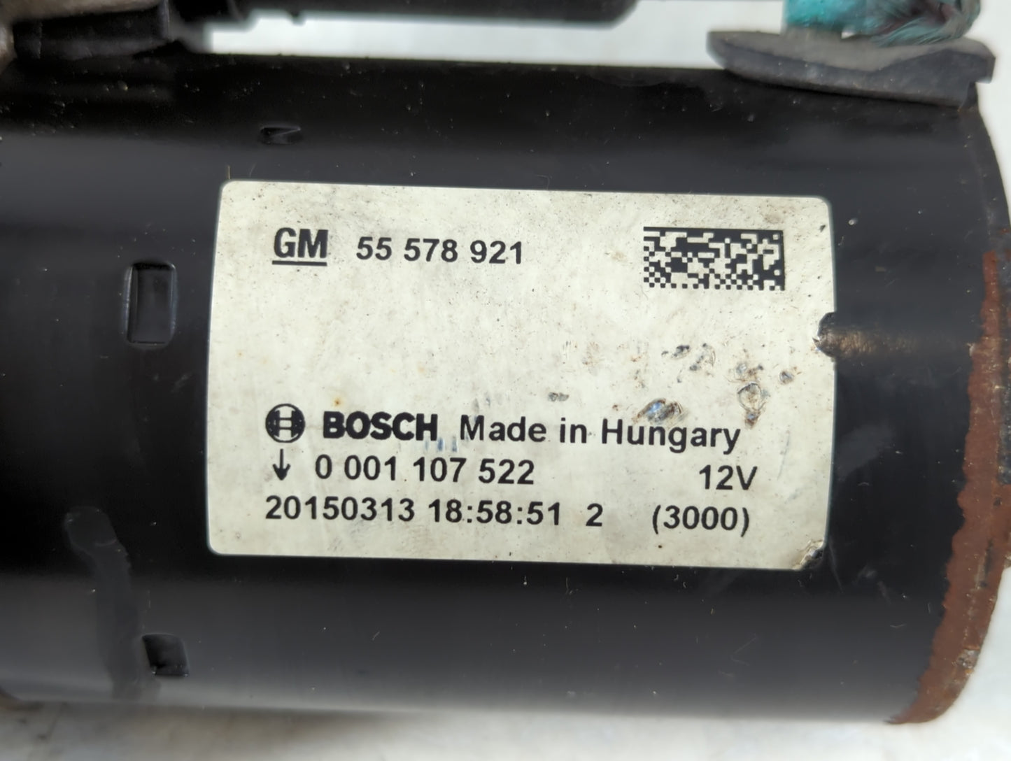 2014-2021 Buick Encore Car Starter Motor Solenoid OEM P/N:20150313 55 578 921 Fits Fits 2014 2015 2016 2017 2018 2019 2020 2