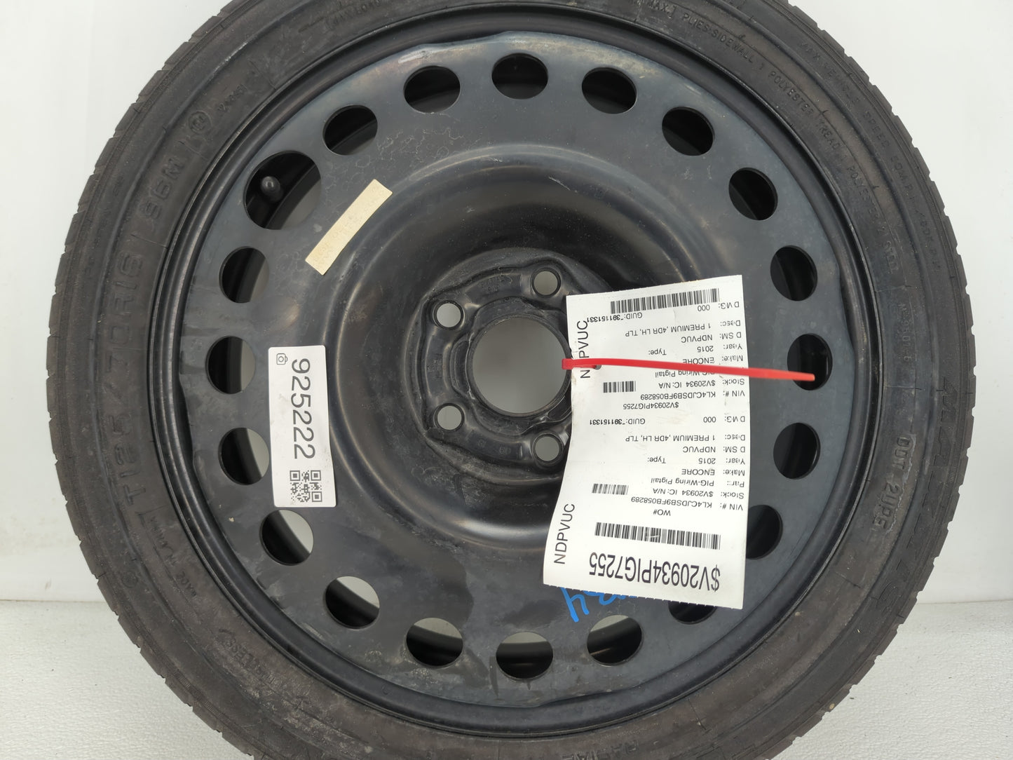 2013-2022 Buick Encore Spare Donut Tire Wheel Rim Oem - Oemusedautoparts1.com