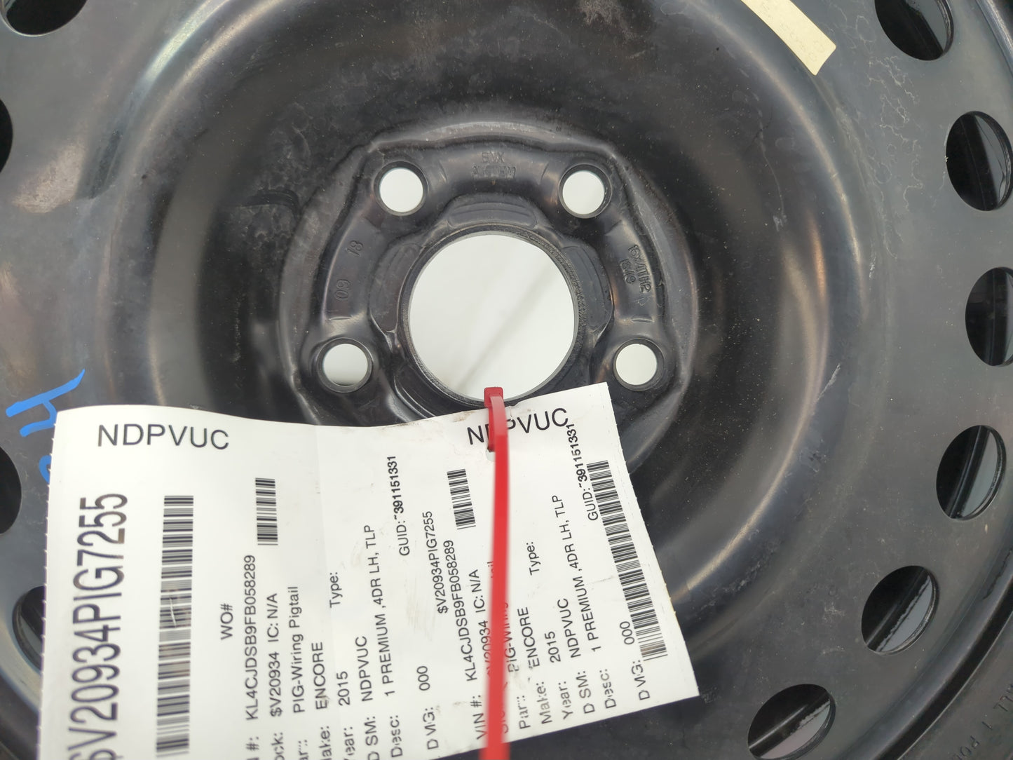 2013-2022 Buick Encore Spare Donut Tire Wheel Rim Oem - Oemusedautoparts1.com