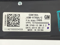 2014-2016 Buick Lacrosse Climate Control Module Temperature AC/Heater Replacement P/N:90802488 Fits Fits 2014 2015 2016 OEM 