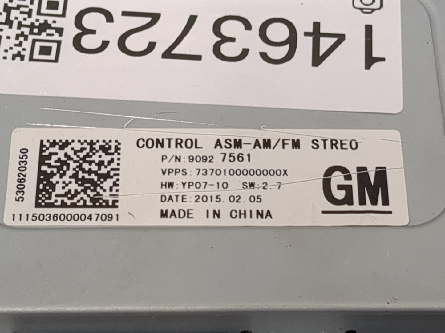 2014-2016 Buick Lacrosse Radio Control Panel 1463723 - Oemusedautoparts1.com