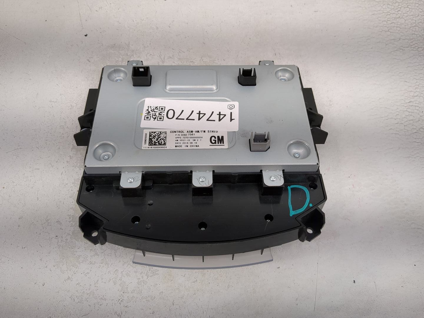 2014-2016 Buick Lacrosse Radio Control Panel 1474770 - Oemusedautoparts1.com